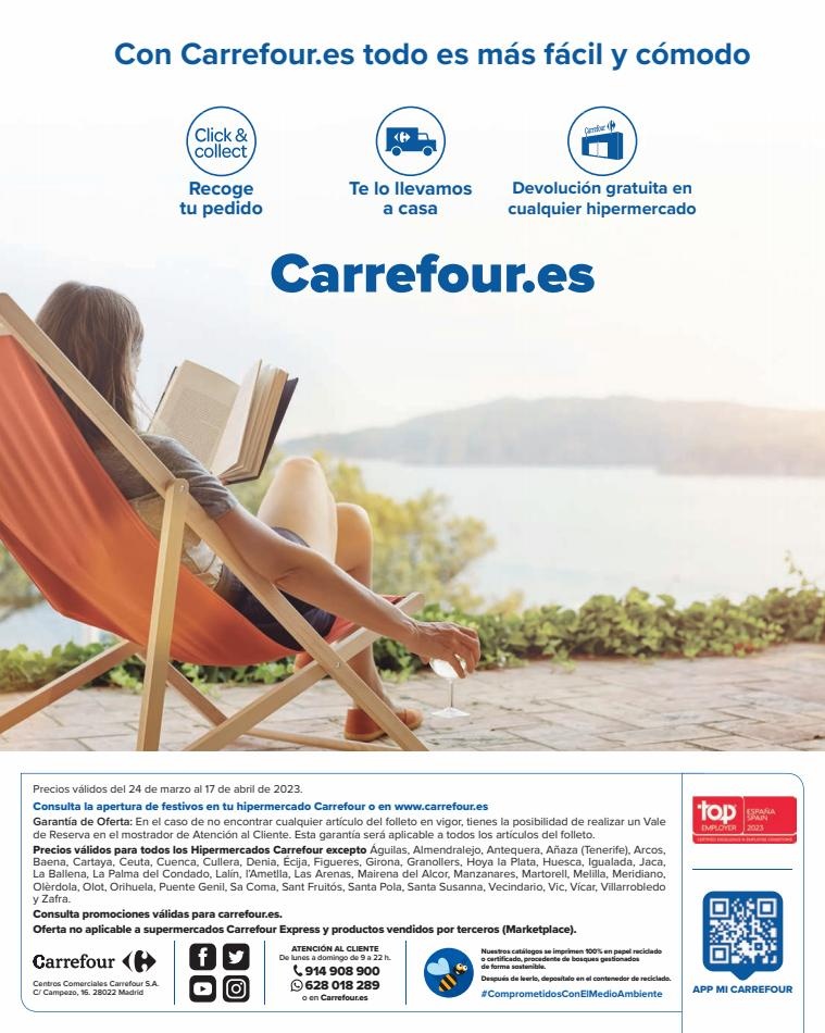 Carrefour PRIMAVERA (Maletas, automóvil, deporte, televisores, pequeño electrodoméstico)