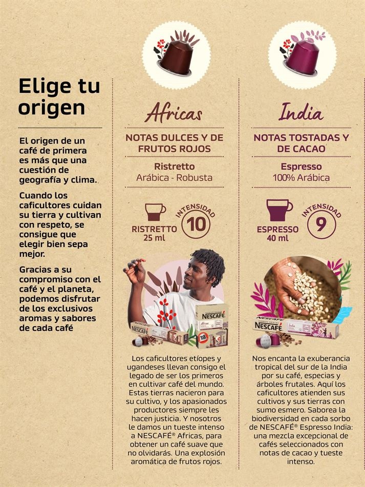 Consum Nescafé Farmers Origins - 4x3 en Carrefour