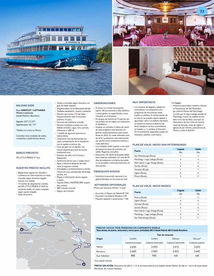 Nautalia Viajes Cruceros fluviales 2022