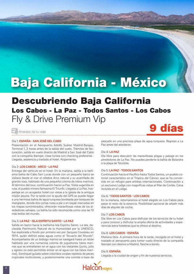 Halcón Viajes Especial México Baja California Los Cabos 