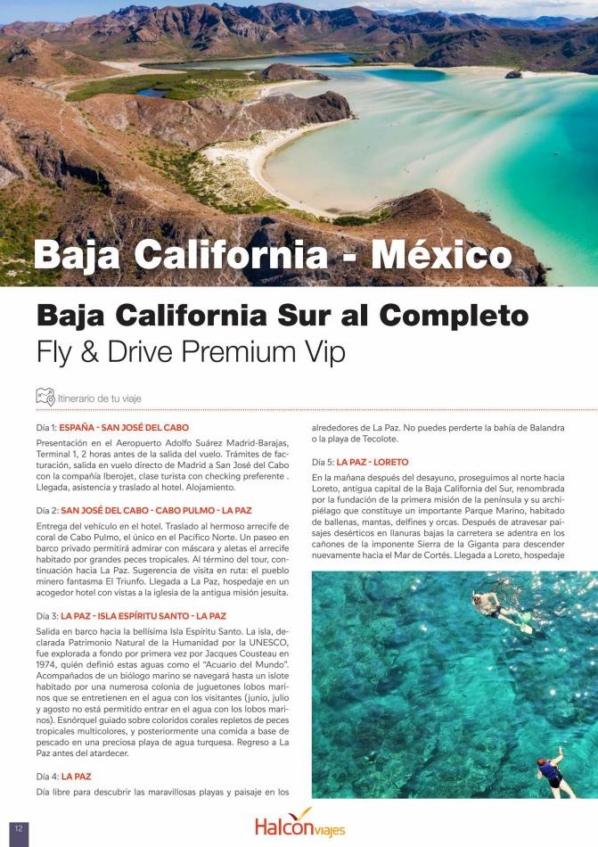 Halcón Viajes Especial México Baja California Los Cabos 