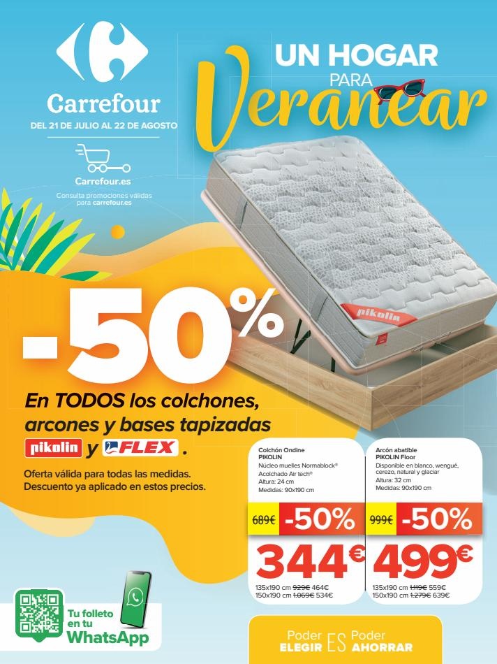 Carrefour Equipa Vivienda (Colchones, menaje hogar y cocina, bricolaje y electrodomésticos)