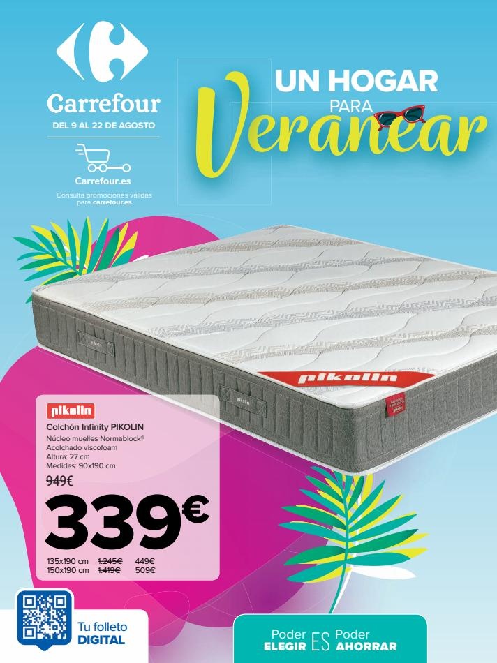 Carrefour Equipa Vivienda II (Colchones, menaje hogar y cocina, bricolaje y electrodomésticos)