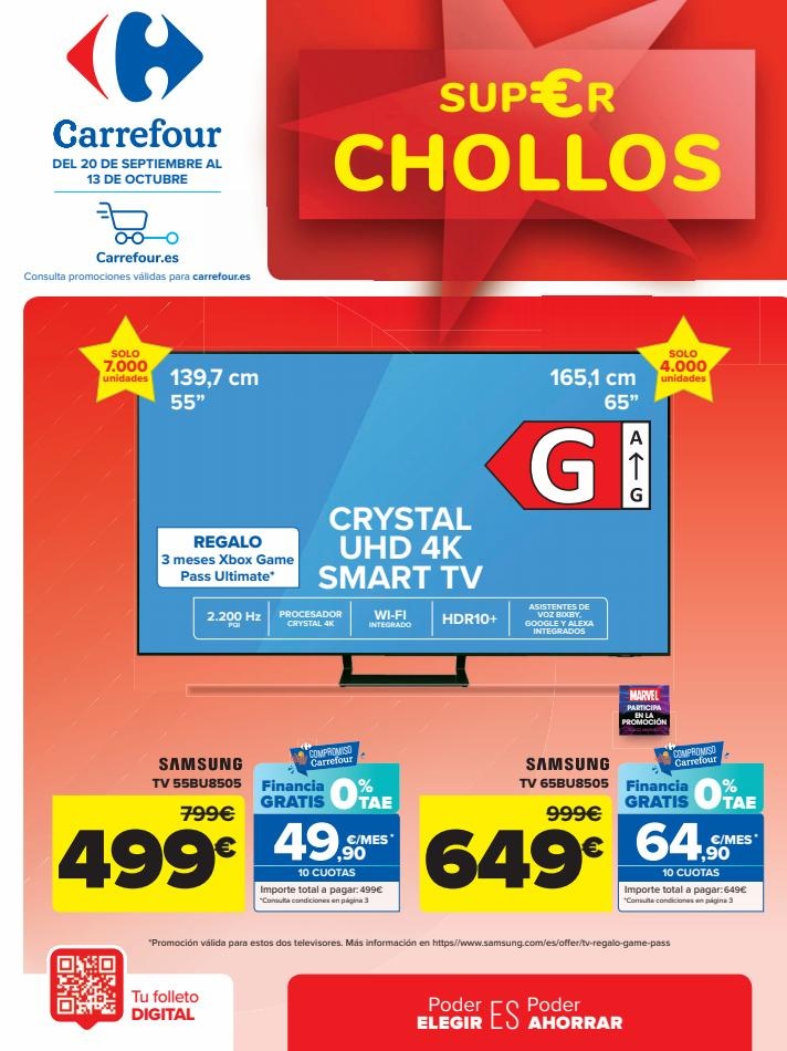 Carrefour CHOLLOS (Televisión, tecnología, bricolaje, ropa y hogar)