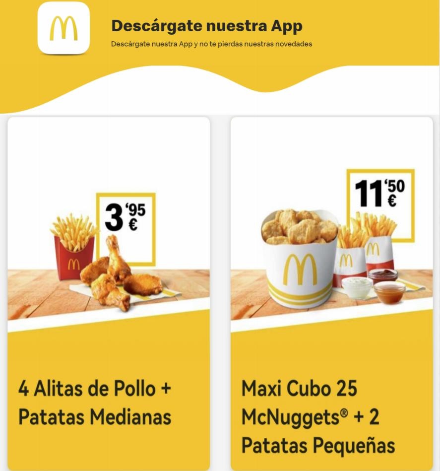 McDonalds Cupones descuento