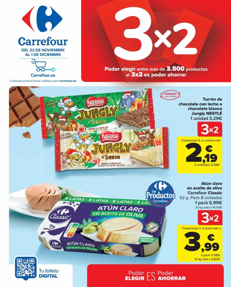 Carrefour 3X2 (Alimentación, Drogueria, Perfumeria y comida de animales)