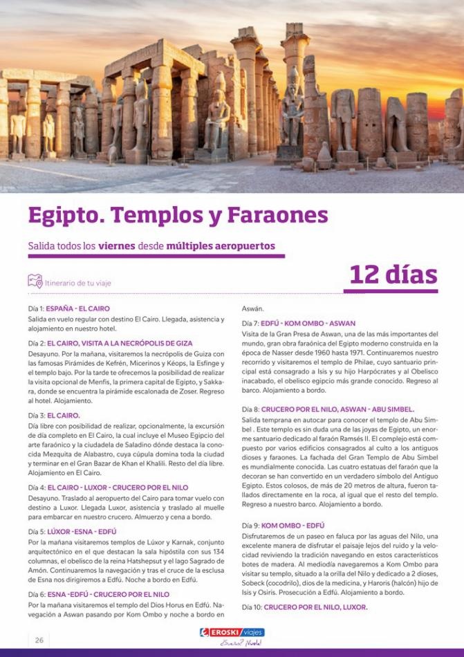 Viajes Eroski Egipto 2023