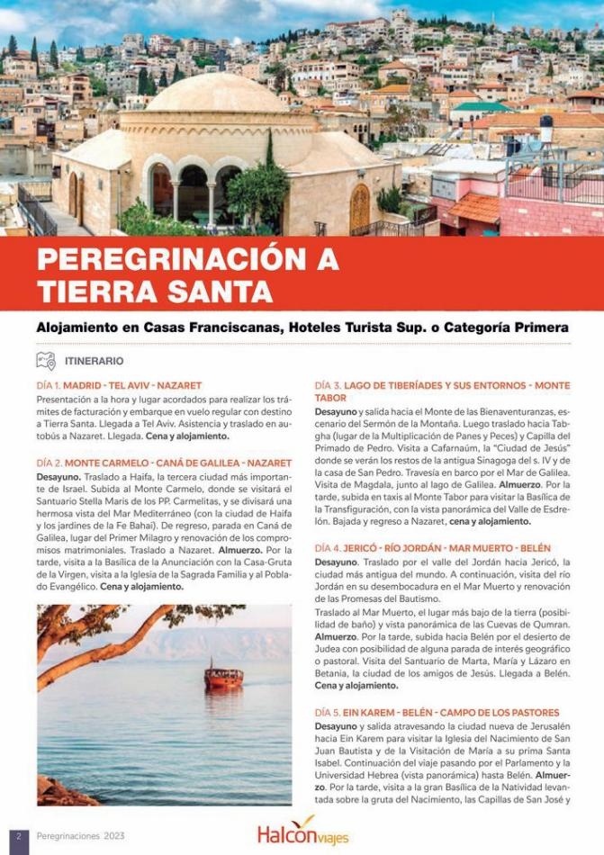 Halcón Viajes Peregrinaciones 2023