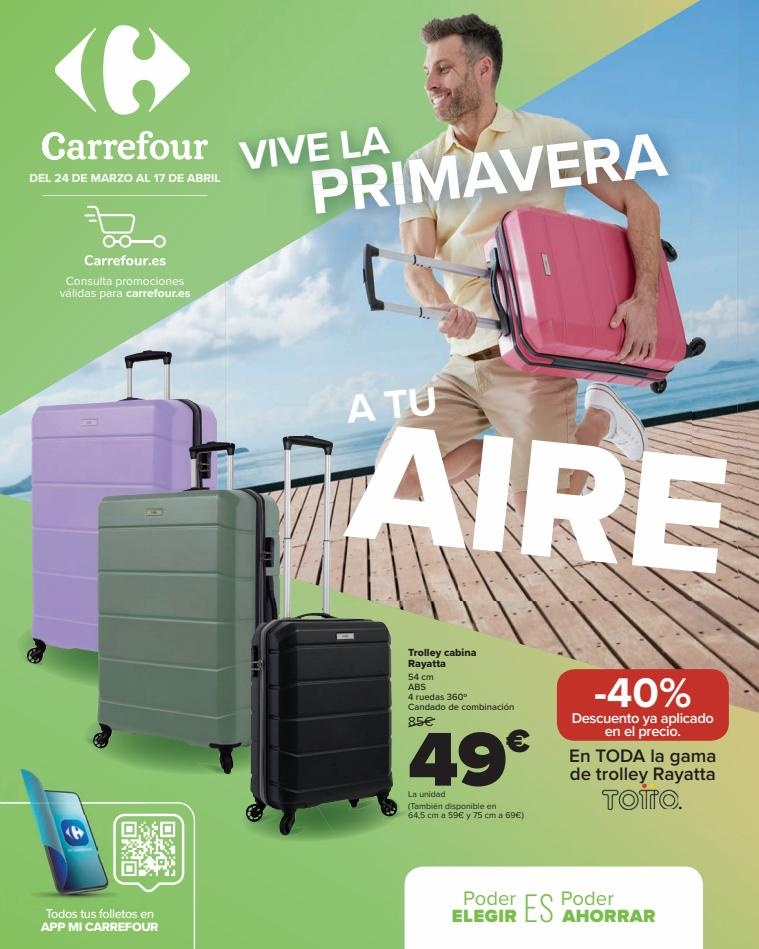 Carrefour PRIMAVERA (Maletas, automóvil, deporte, televisores, pequeño electrodoméstico)
