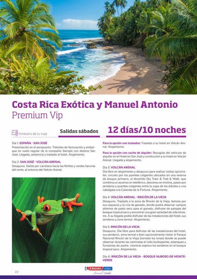 Viajes Eroski Costa Rica 2022-2023