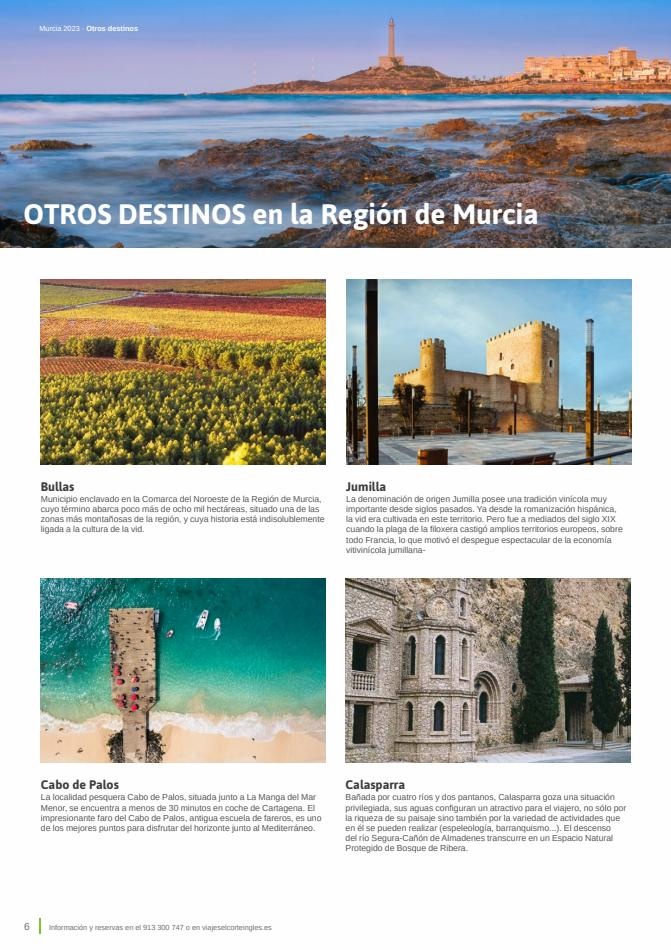 Viajes El Corte Inglés Región de Murcia