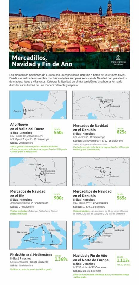 Viajes El Corte Inglés Cruceros marítimos invierno ofertas