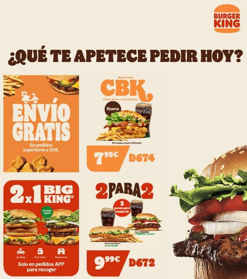 Burger King Promociones Burger King ofertas