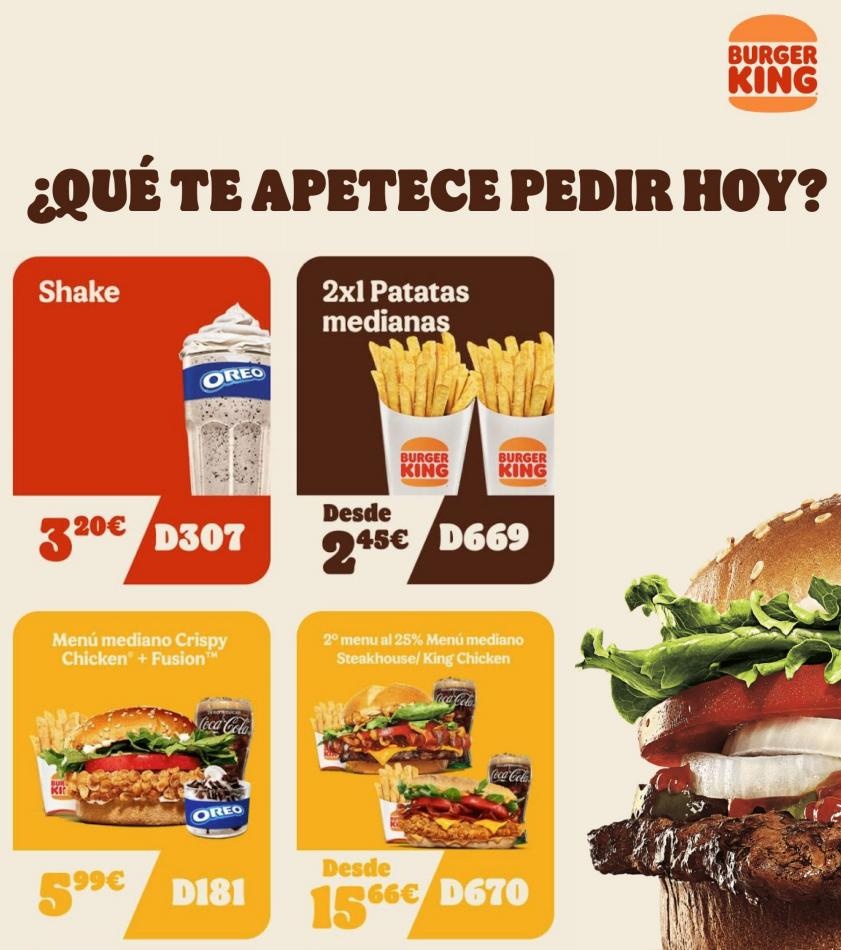 Burger King Promociones Burger King ofertas