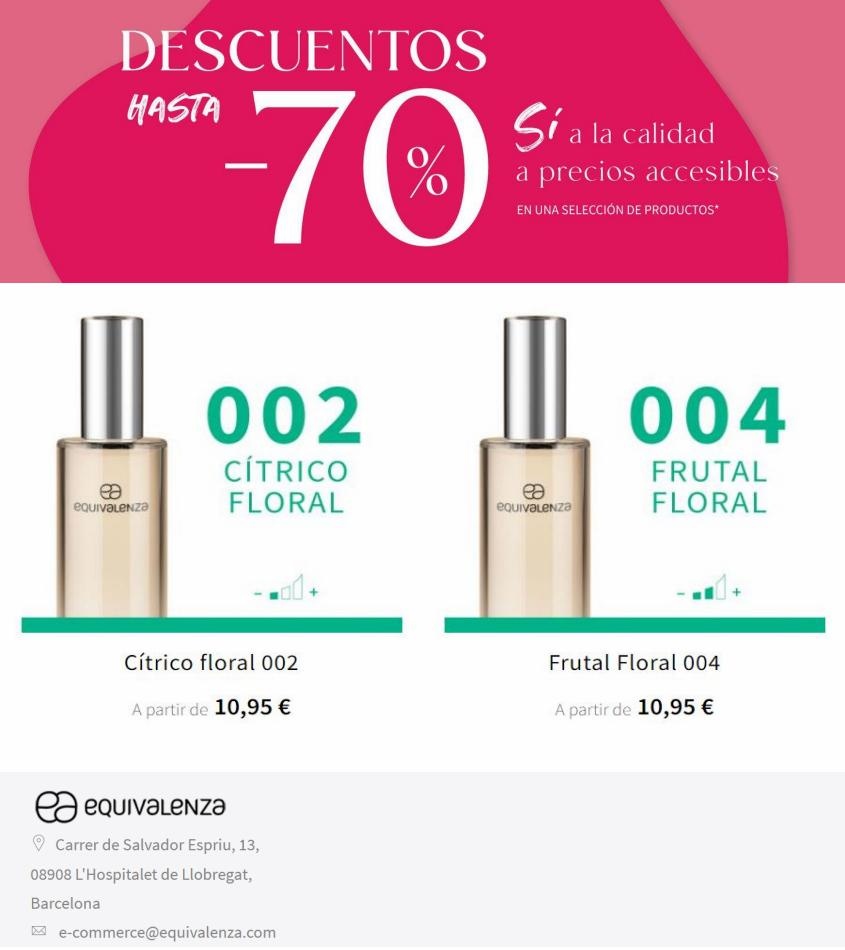 Equivalenza Equivalenza Descuentos de hasta el 70%