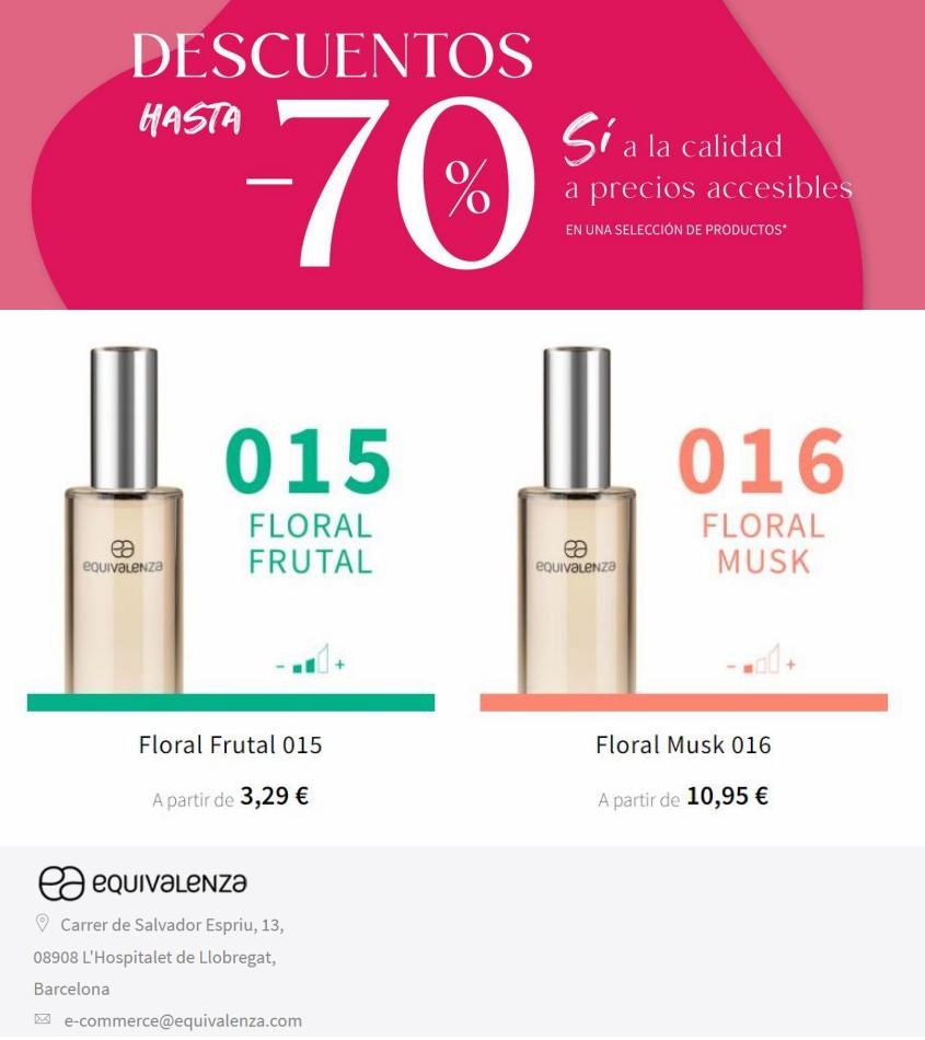 Equivalenza Equivalenza Descuentos de hasta el 70%