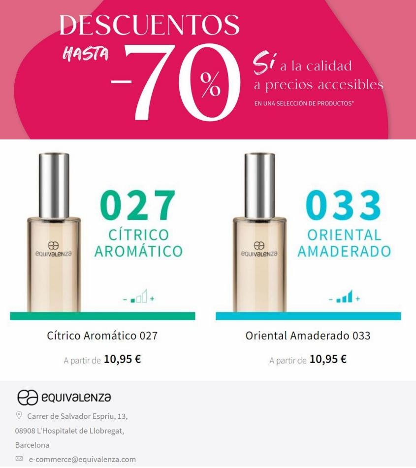 Equivalenza Equivalenza Descuentos de hasta el 70%