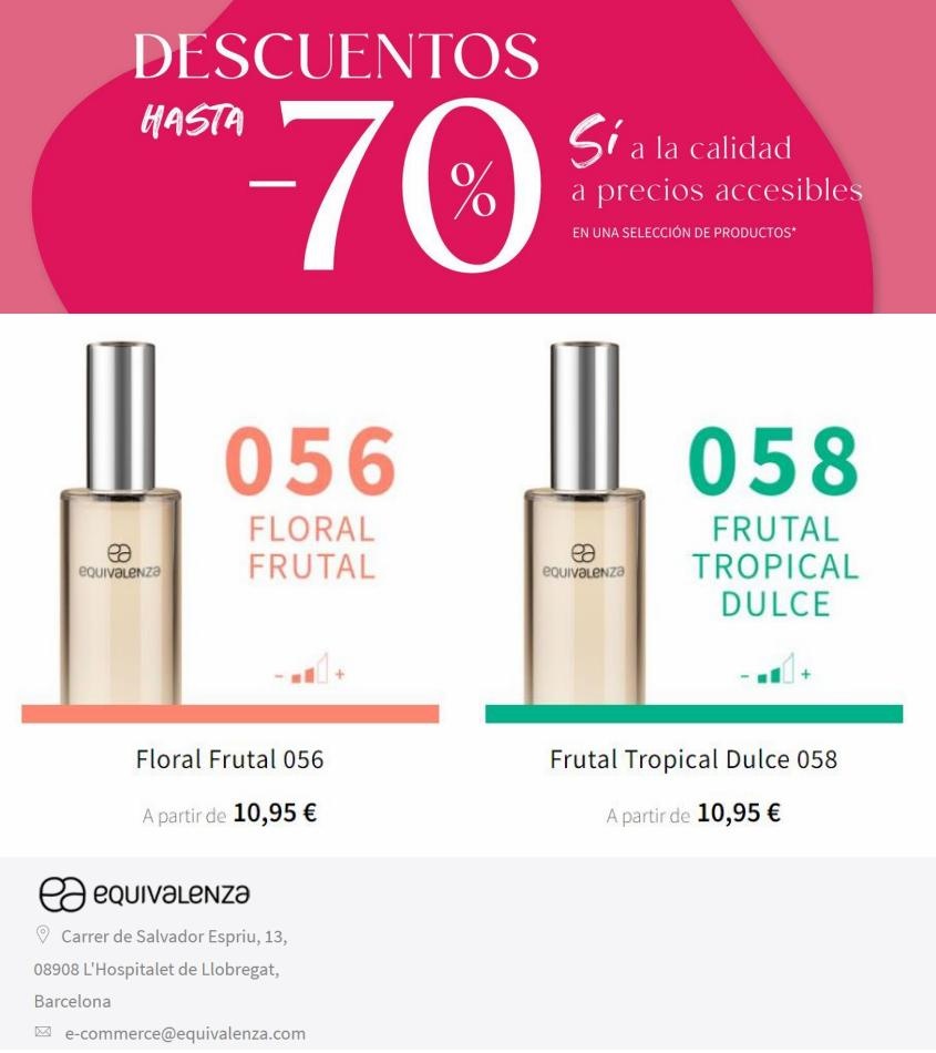 Equivalenza Equivalenza Descuentos de hasta el 70%