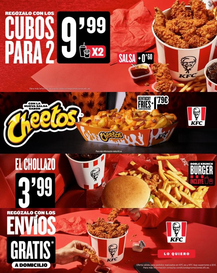KFC Ofertas especiales KFC