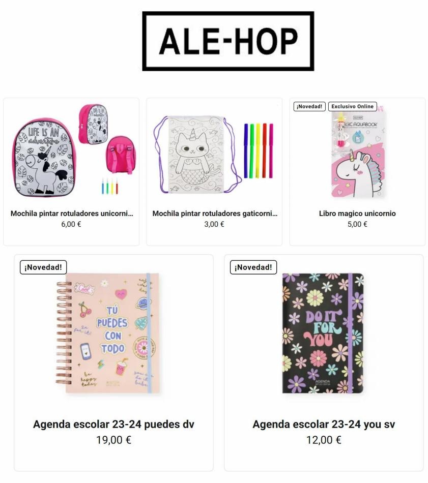 Ale-Hop Ofertas vuelta al cole Ale-Hop