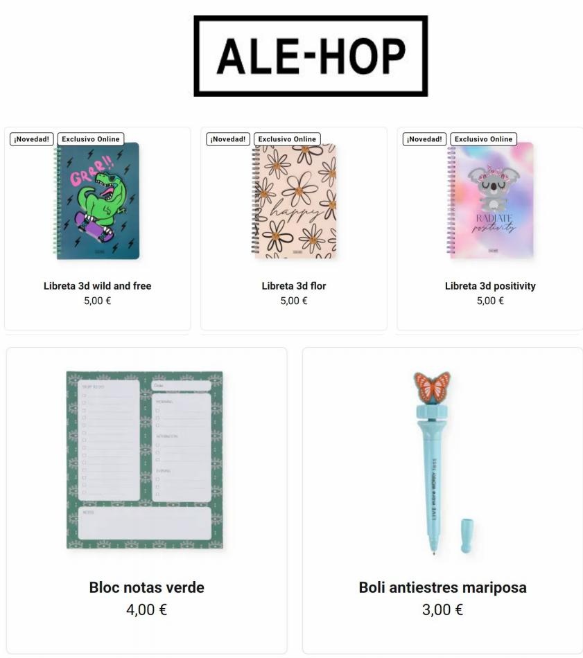 Ale-Hop Ofertas vuelta al cole Ale-Hop