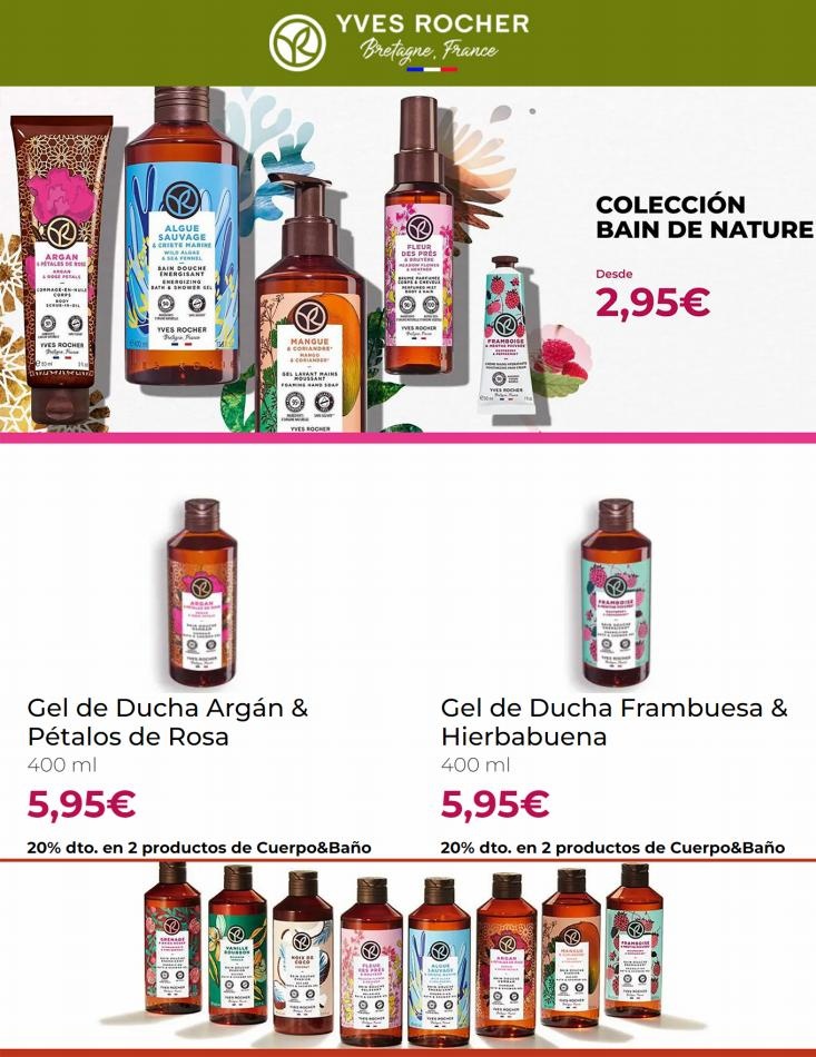 Yves Rocher 20% dto productos de Cuerpo&Baño