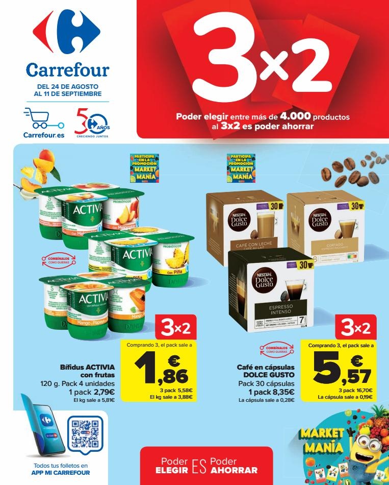 Carrefour 3x2 (Alimentación, Drogueria, Perfumeria y comida de animales)