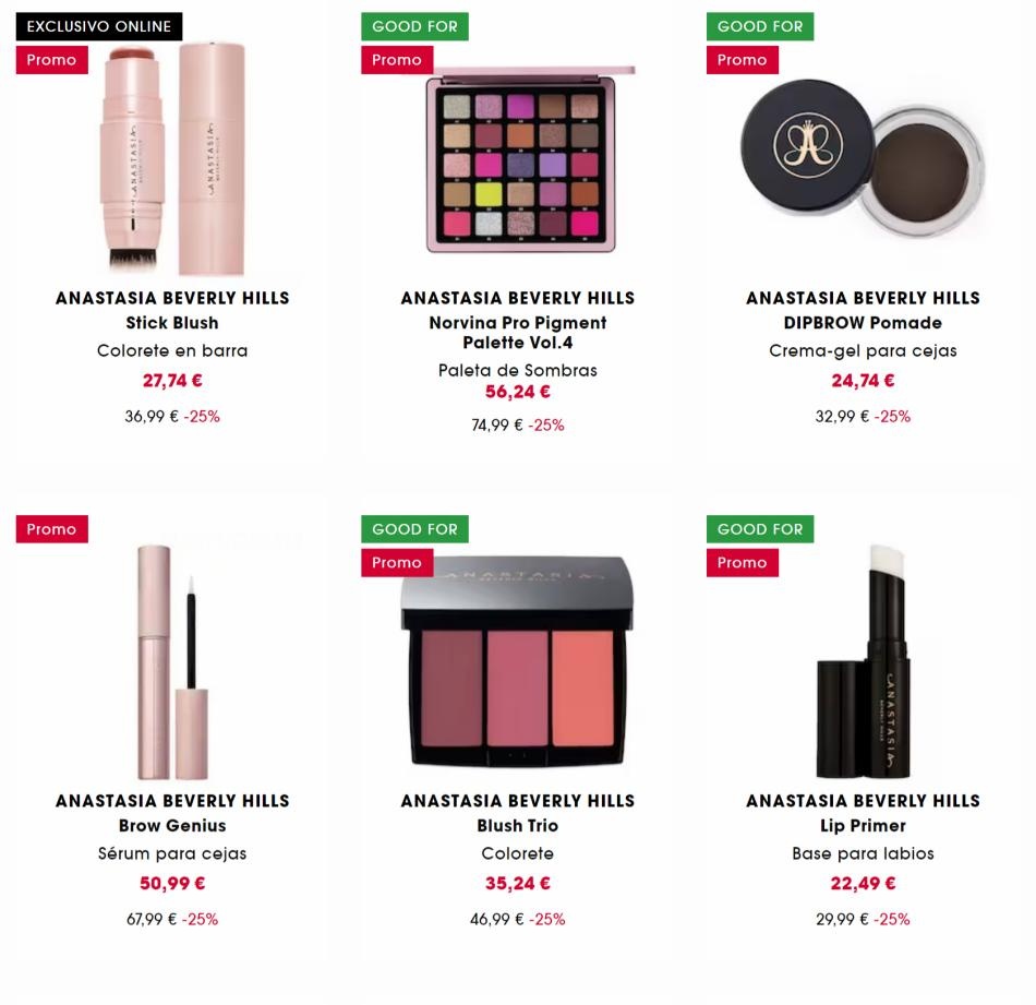Sephora -25% en la marca Anastasia Beverly hills