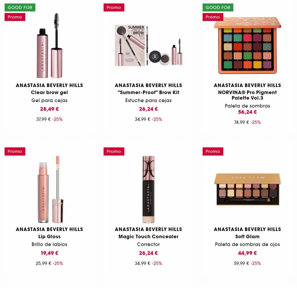 Sephora -25% en la marca Anastasia Beverly hills
