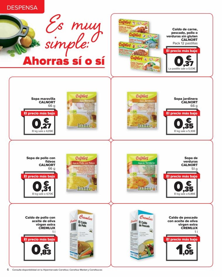 Carrefour EL PRECIO MÁS BAJO (Alimentación, Droguería y perfumería) ofertas