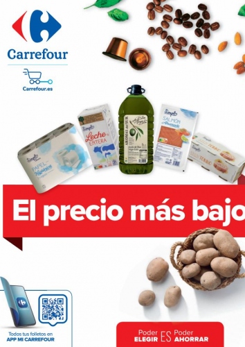 Folleto Carrefour EL PRECIO MÁS BAJO (Alimentación, Droguería y perfumería)