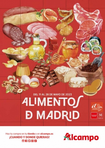 Folleto Alcampo Alimentos de Madrid