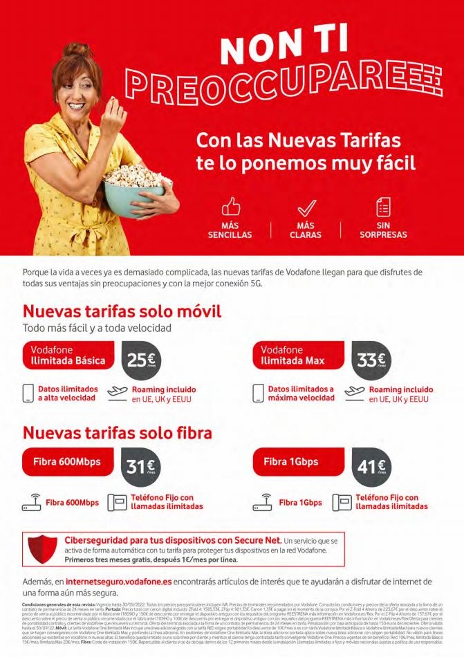Vodafone Ofertas de septiembre 