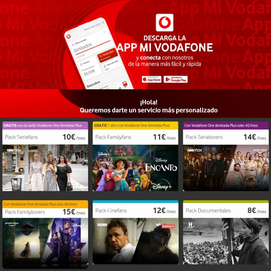 Vodafone Packs de Televisión